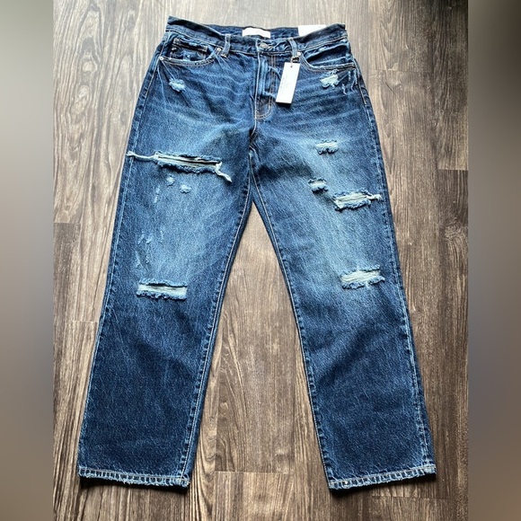 KanCan Jeans Distressed Dark Wash Short 29x28 - Picture 5 of 7